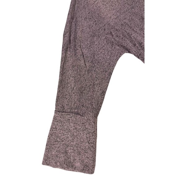 Market & Spruce Purple Heathered 3/4 Sleeve Womens Top L Soft Casual Shirt - Picture 5 of 10